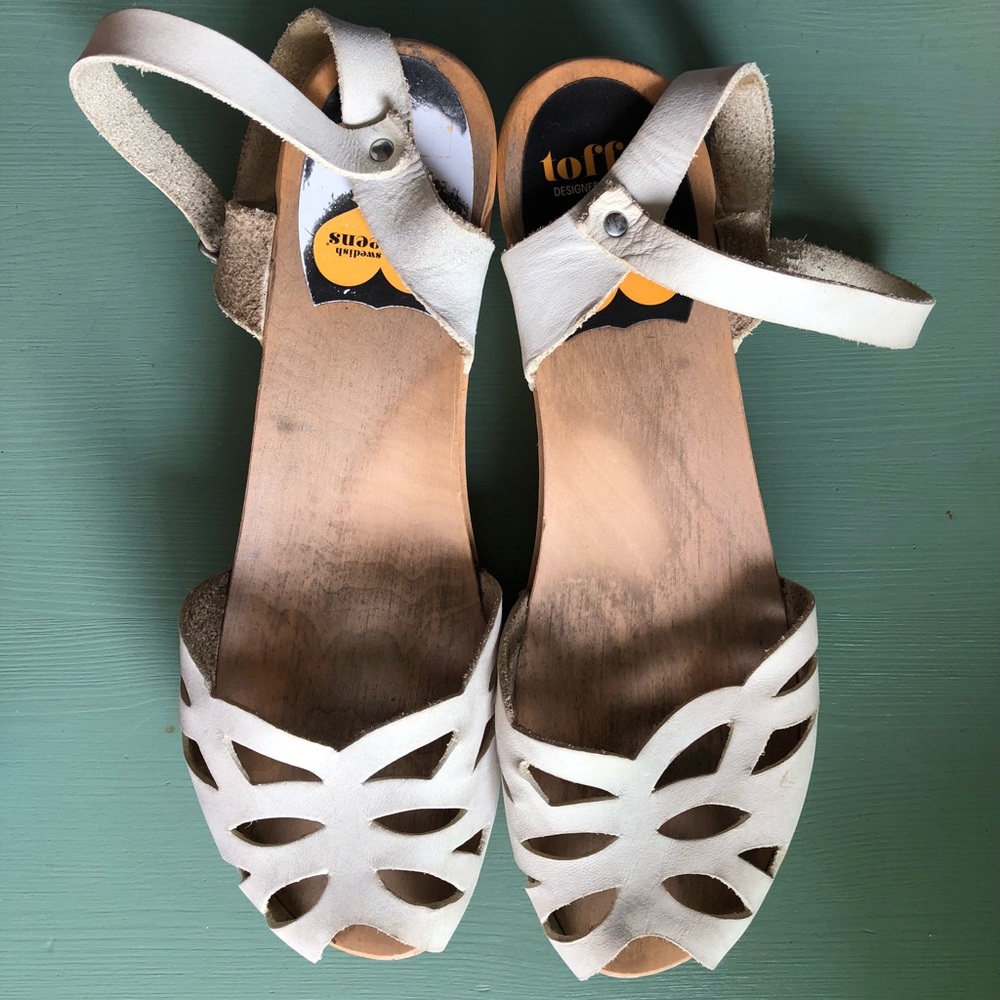 Ornamental Off White Swedish Hasbeens Sandals